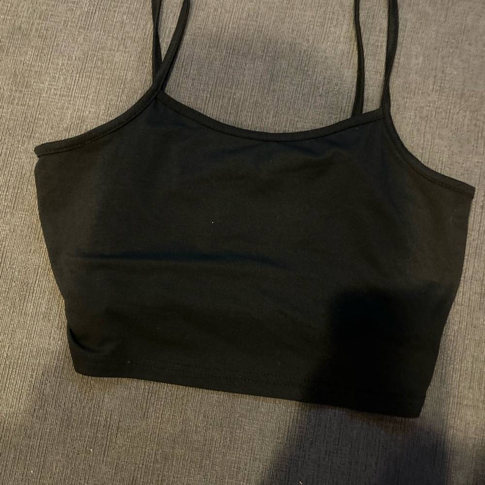 Black Women's Crop Top
